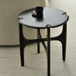 Table d'appoint Polished Imperfect en acajou - Marron