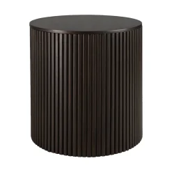Table d'appoint ronde Roller Max en acajou - Marron