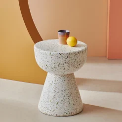 Table d'appoint Terrazzo - Blanc