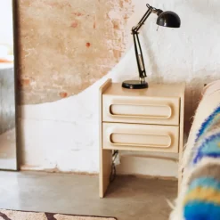 Table de Nuit Space - 45 x 375 x 63 cm - Crème