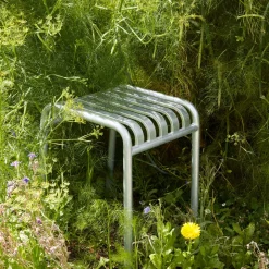 Tabouret Palissade en acier poudré - Gris ciel