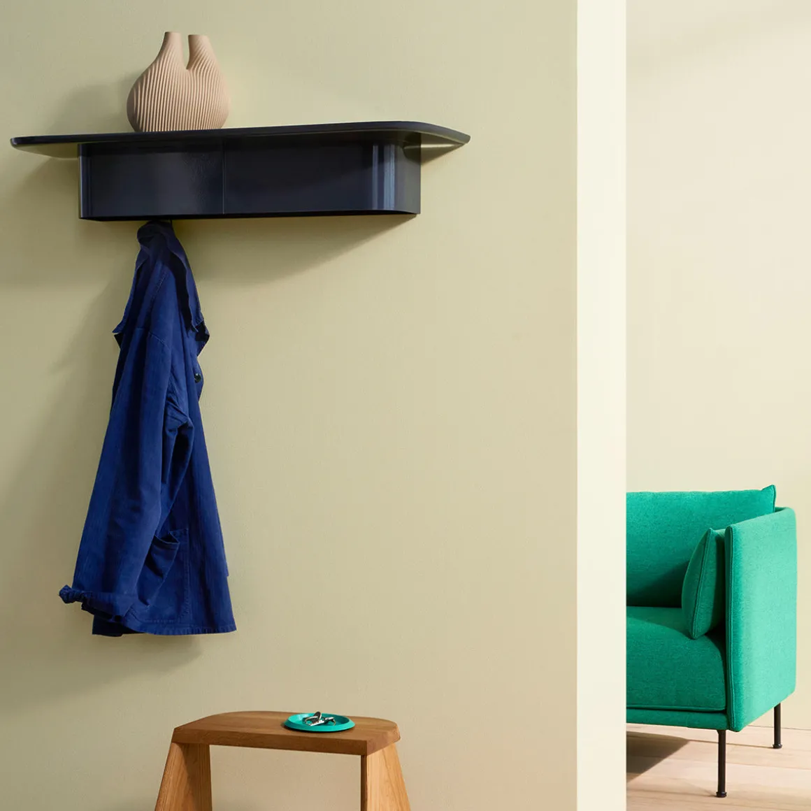 Étagère murale Korpus - l 90 x p 25 x h 14 cm - Bleu nuit