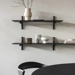 Étagère Murale PI en Acajou Brun Foncé - 1 étagère