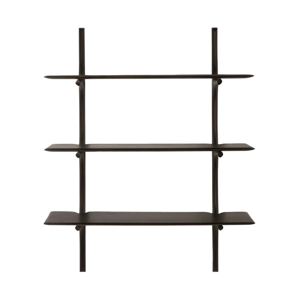 Étagère Murale PI en Acajou Brun Foncé - 3 étagères