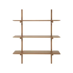 Étagère Murale PI en Acajou Brun Foncé - 3 étagères