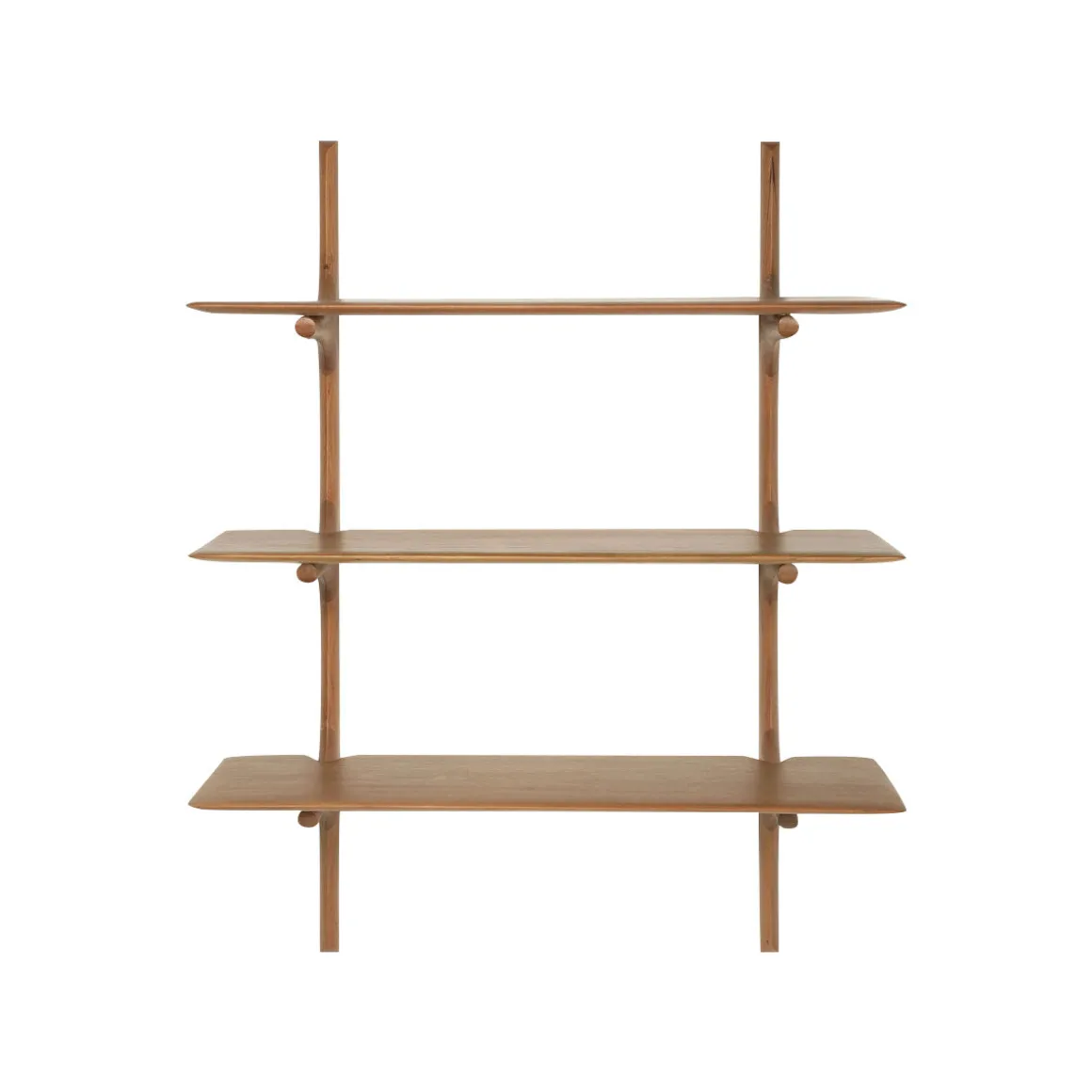 Étagère Murale PI en Acajou Brun Foncé - 3 étagères