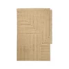 Tapis Crease en laine plissée - 140 x 200 cm - Sable clair