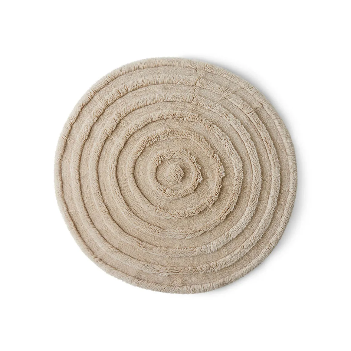 Tapis rond - Crème