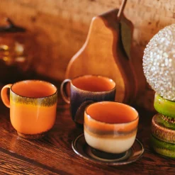 Tasse à Café Céramique 70'S Liberica - 10.8 cm x 7.5 cm x 8 cm