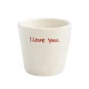 Tasse à expresso I Love You - Blanc