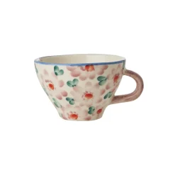 Tasse à fleurs roses en céramique