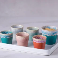 Tasse Espresso Grespresso en grès céramique - Turquoise