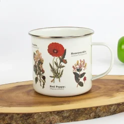 Tasse émail Fleurs Sauvages