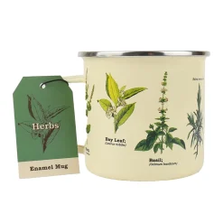 Tasse émail Herbes