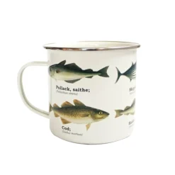 Tasse émail Poissons