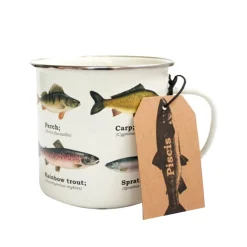 Tasse émail Poissons