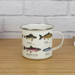Tasse émail Poissons