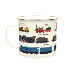 Tasse émail Trains