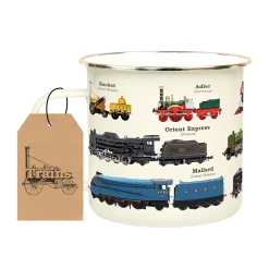 Tasse émail Trains