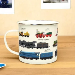 Tasse émail Trains