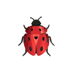 Trophée Origami Coccinelle Lady Lovebug - Rouge Ruby