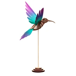 Trophée Origami Colibri Vert u0026 Violet