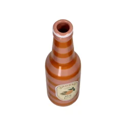 Vase Bouteille en faïence - Ø 6,5 x 24 cm