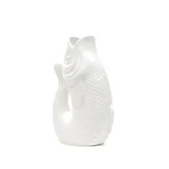 Vase Monsieur Carafon Poisson - Blanc