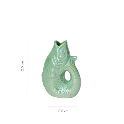 Vase Monsieur Carafon Poisson - Rainbow Mint
