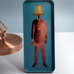 Vide-poche rectangulaire Lampaman en fer - 12,5 × 28 cm