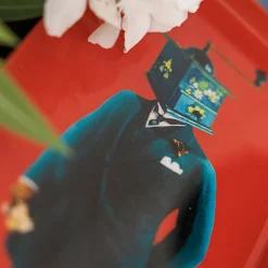 Vide-poche rectangulaire Moulinos en fer - 12,5 × 28 cm