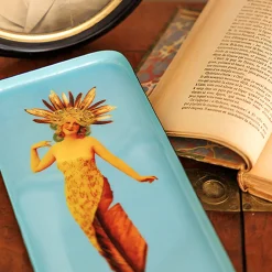 Vide-poche rectangulaire Poesy en fer - 12,5 × 28 cm